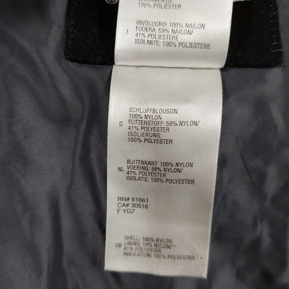 The North Face Puffer Jacket Mens XXL Black Primaloft Stowable Full Zip